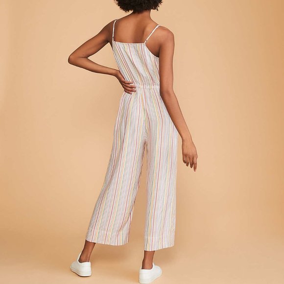 Lou & Grey Striped Tie Waist Jumpsuit - Picture 4 of 8